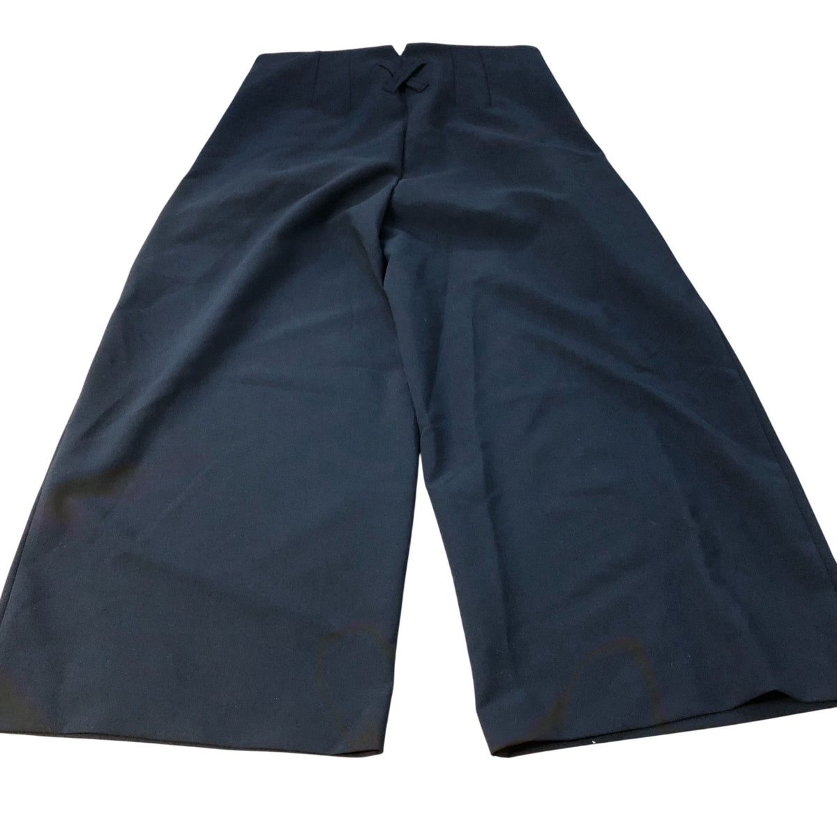 River Island Dark Navy Wide Leg Trousers Women's Classic Pleated UK16