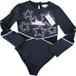 River Island Cheer Academy Black Long Sleeve Bodysuit Size 7-8 Years Girls