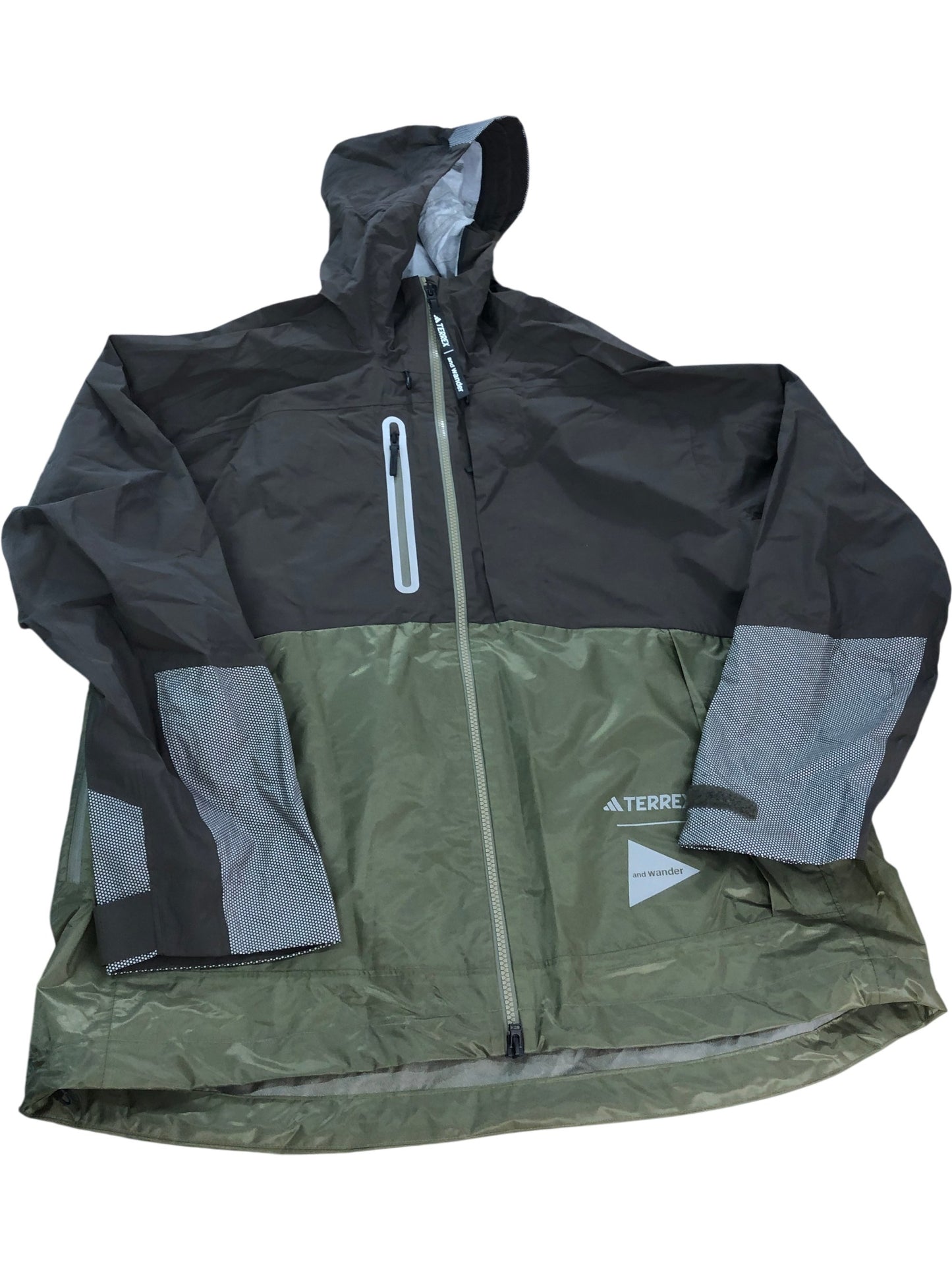 ADIDAS Terrex Rain Radar Jacket Size L Men's Waterproof Windproof Green