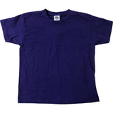 Fruit Of The Loom Purple T-Shirt 5-6 Years Kids Short Sleeve