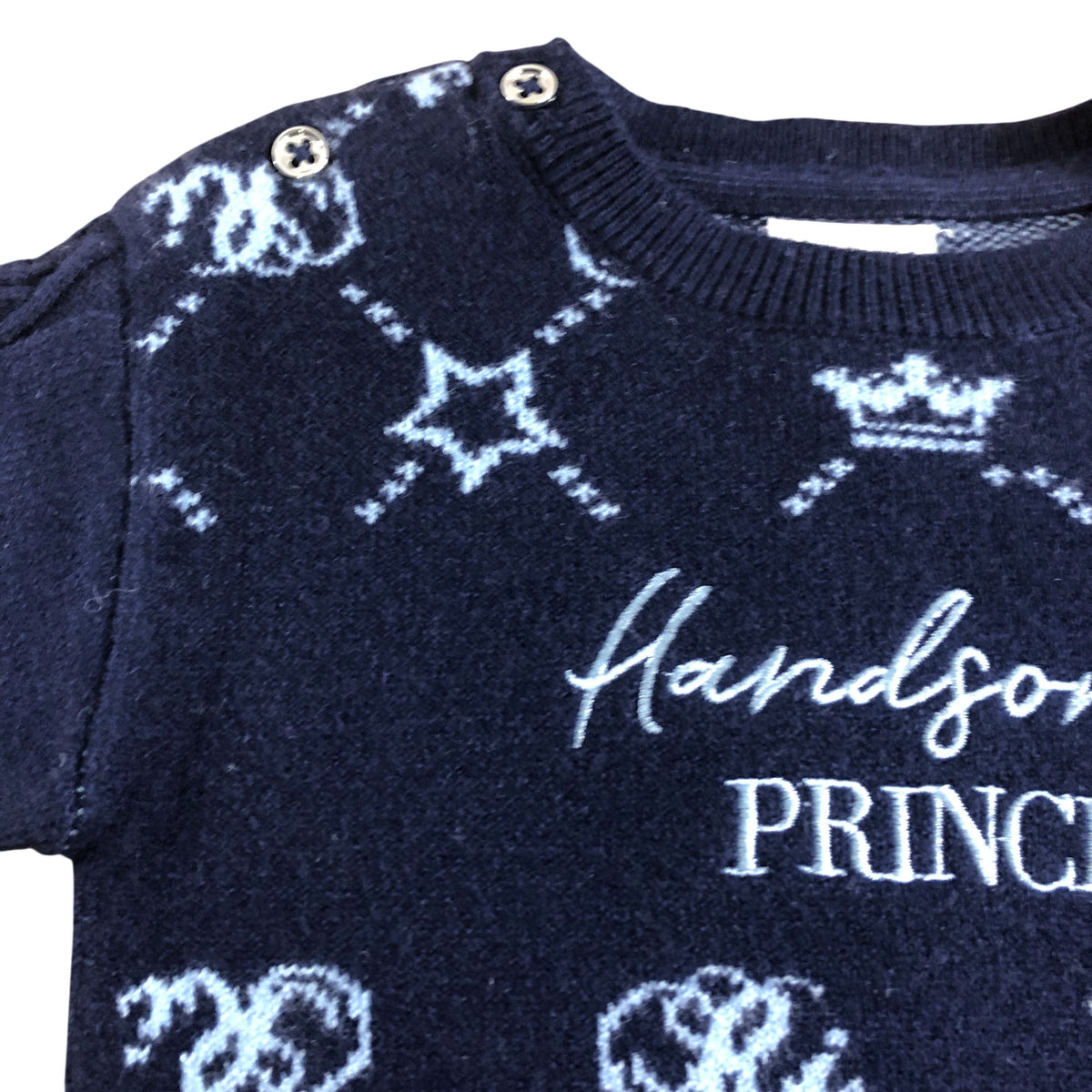 River Island Baby Boys 0-3 Months Set Handsome Prince Sweater and Joggers