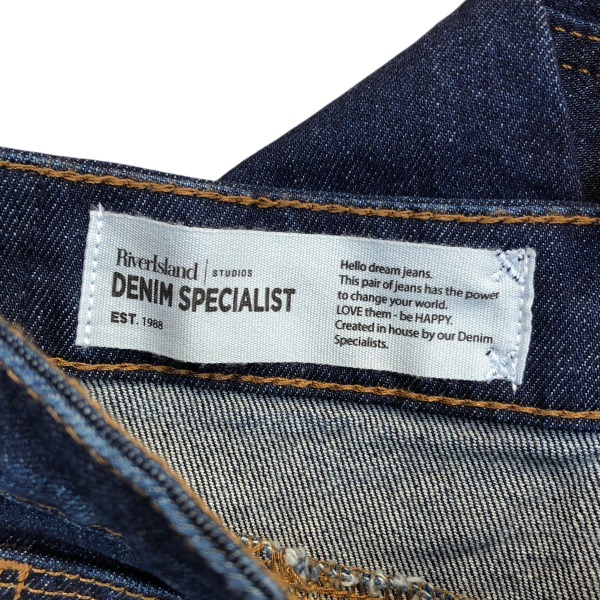 River Island Petite Mom Jeans Turn Ups Blue