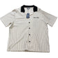 River Island Stripe Short Sleeve Shirt Size Men's Casual Summer Style M