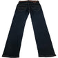 Crosshatch Men's Jeans Blue Straight Leg Cotton Blend Stretch Trousers 30W L32