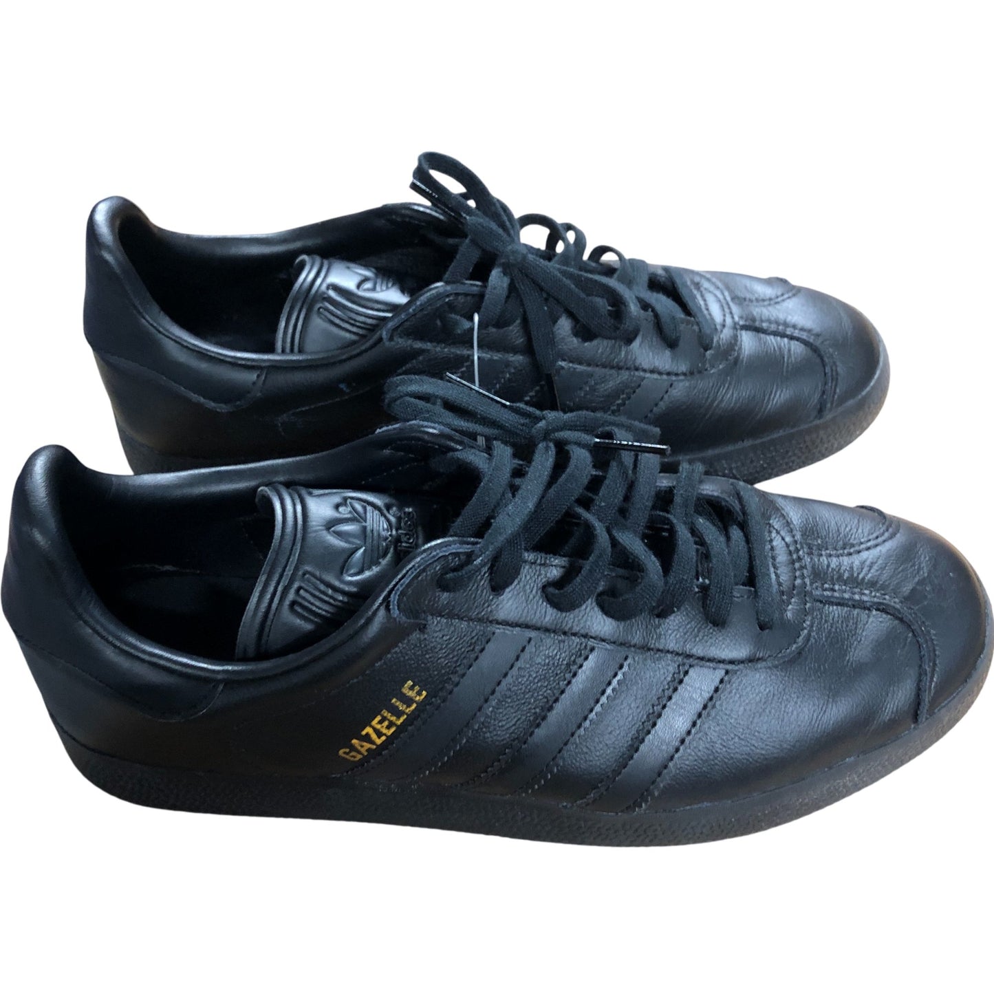 Adidas Gazelle Black Trainers Size UK8  Men's Leather Casual Shoes