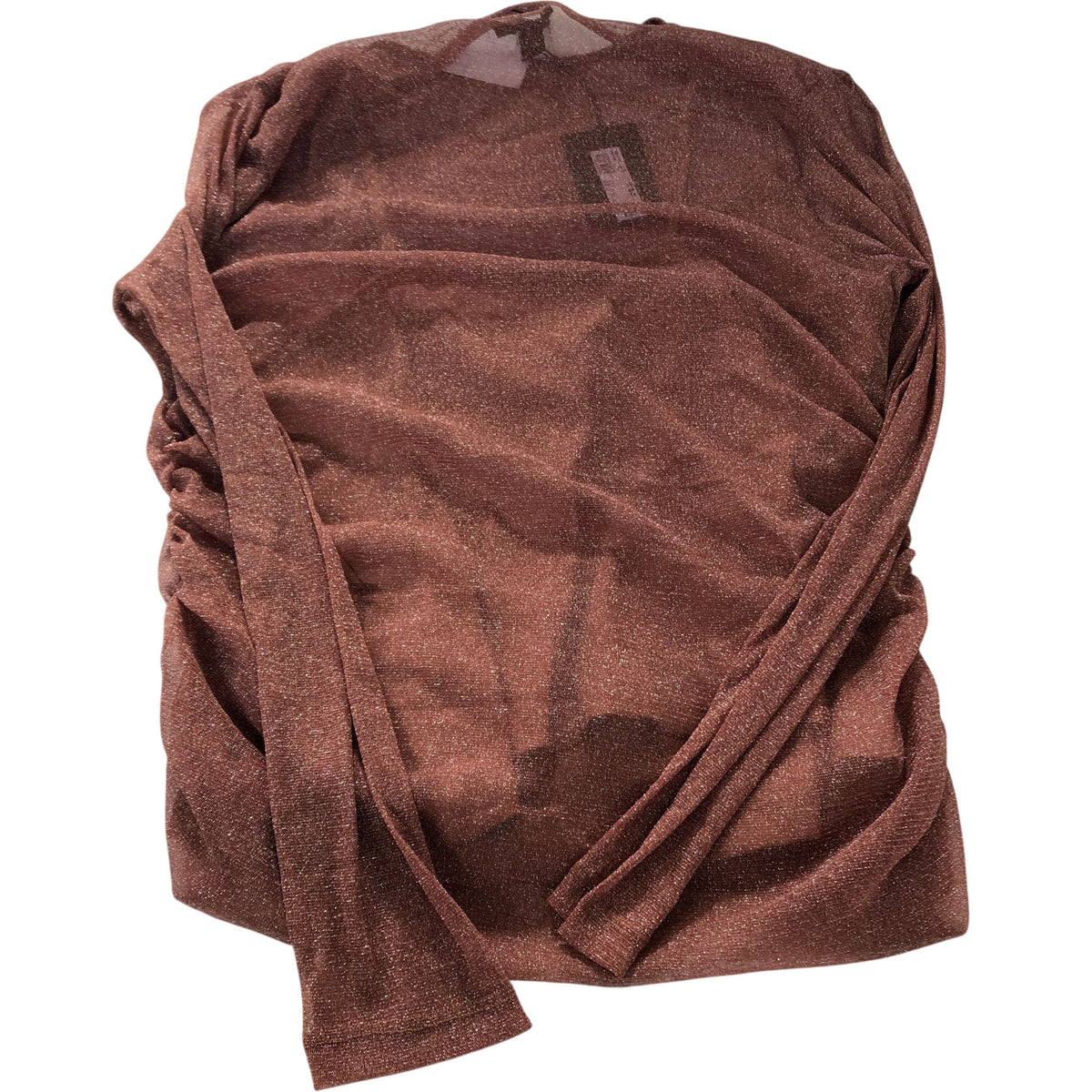 River Island Women's Long Sleeve Top Size 18 Rose Shimmer Casual Wear