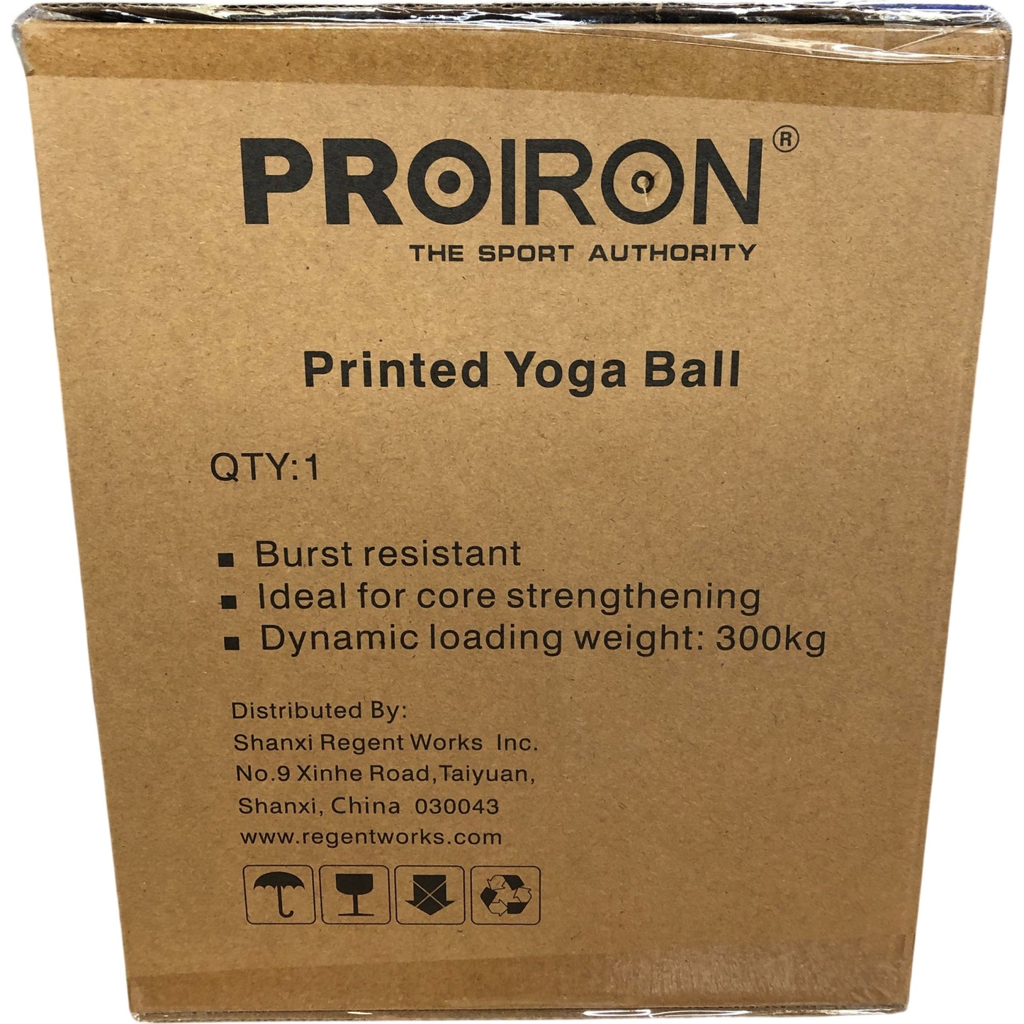 Proiron Yoga Ball 75cm Blue Ideal For Core Strengthening Burst Resistant