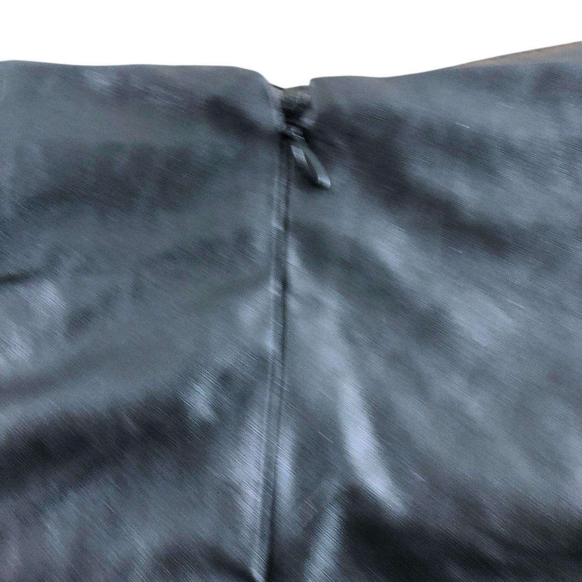 River Island Black Faux Leather Mini Skirt UK8 Women's Ruched