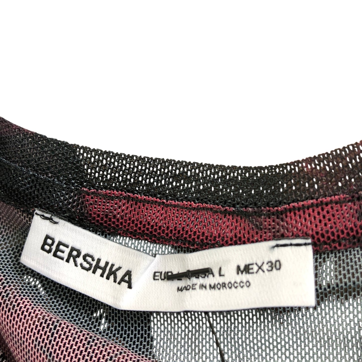 Bershka Women's Long Sleeve Top Size L Lips Print Black