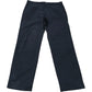Men's Black Straight Trousers Cotton Blend 34W 31L
