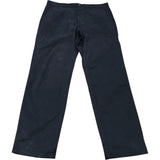 Men's Black Straight Trousers Cotton Blend 34W 31L