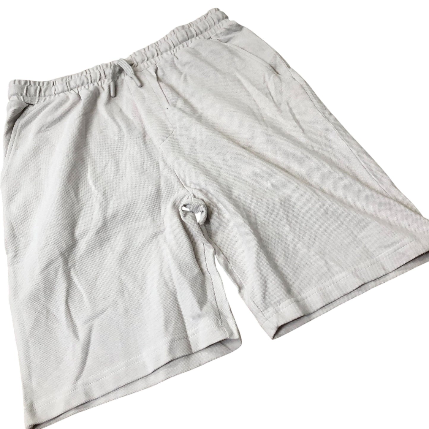 White Casual Shorts Cotton Elastic Waist 15Years Teens