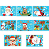 Christmas Window Stickers Rudolph Reindeer 10 Sheets