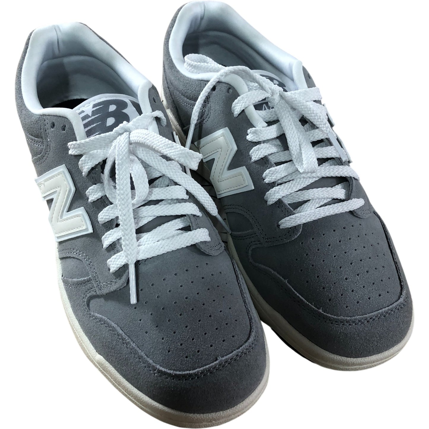 New Balance BB480LSG Men's Trainers Size 8 UK Grey Suede Low Top Sneakers