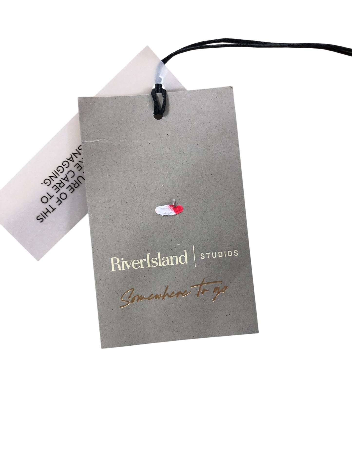 River Island XS Women's Blue Peplum Top Stylish and Elegant Fashion Blouse