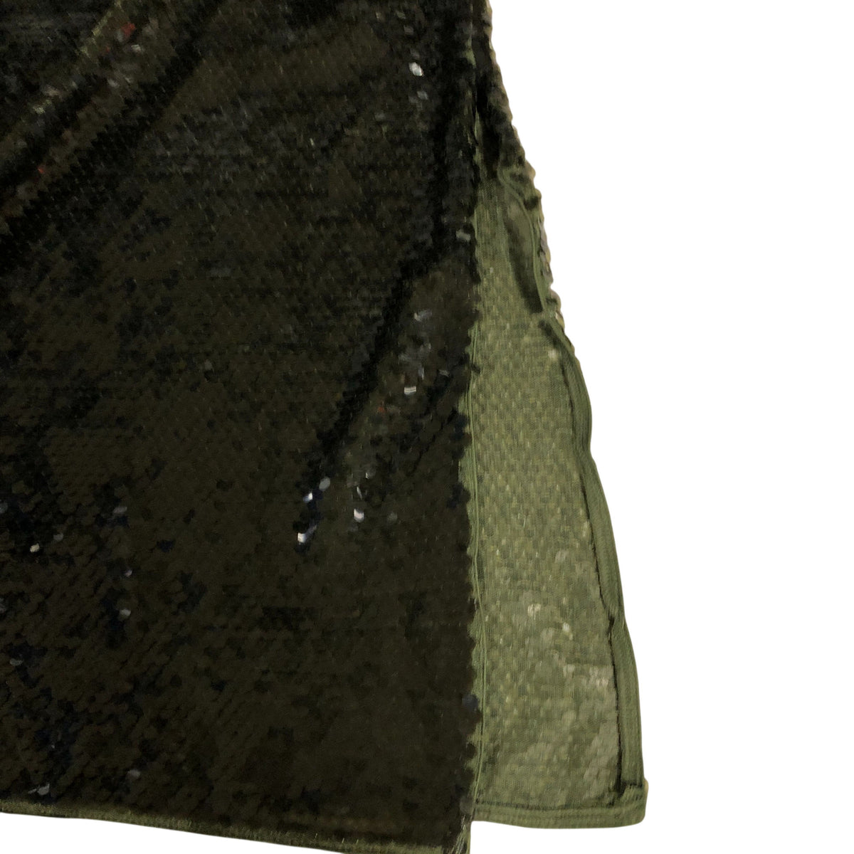Sequin Dress UK12 Women's Sleeveless Evening Long Green