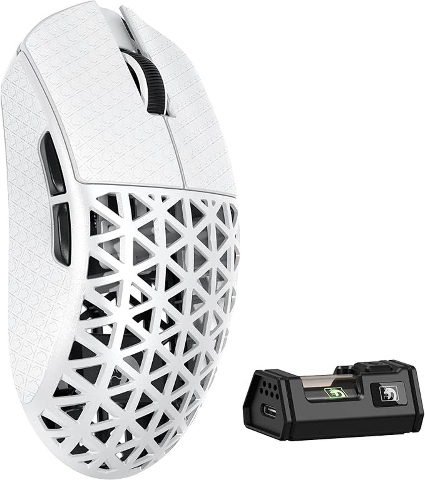 MAMGASNAKE M5 Ultra Wireless Gaming Mouse 8000Hz 42000 DPI Olympian White