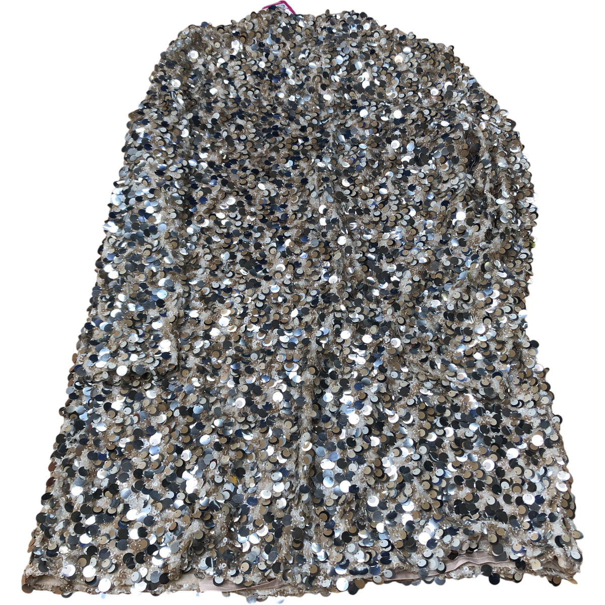 Sequin Dress UK18 Women's Sparkling Party Dress Silver Multi