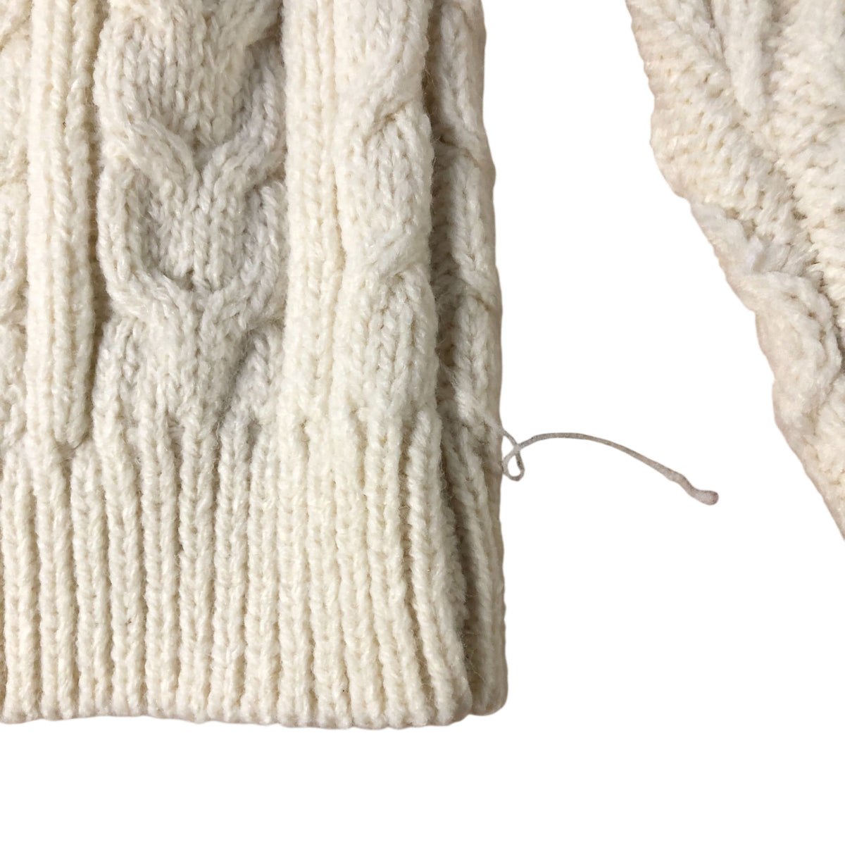 Cream Cable Knit Sweater Women's Size Small Soft Chunky Knit Jumper