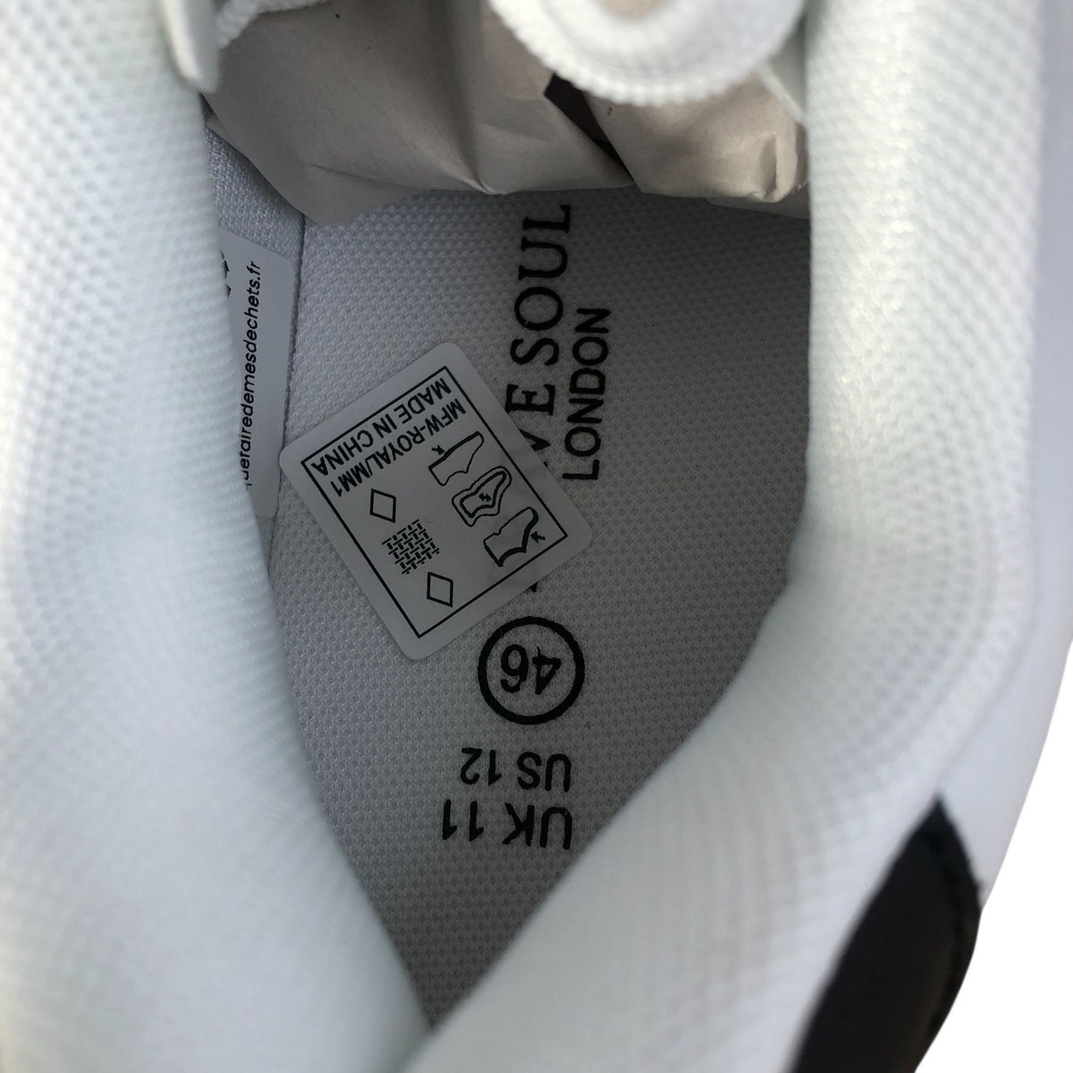 Brave Soul White Trainers Casual Sneakers Size 11