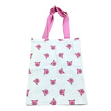 Percy Pig Print Cotton Tote Bag