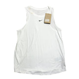 Nike Dri-Fit Women's Athletic Vest Size S White Running Top Activewear
