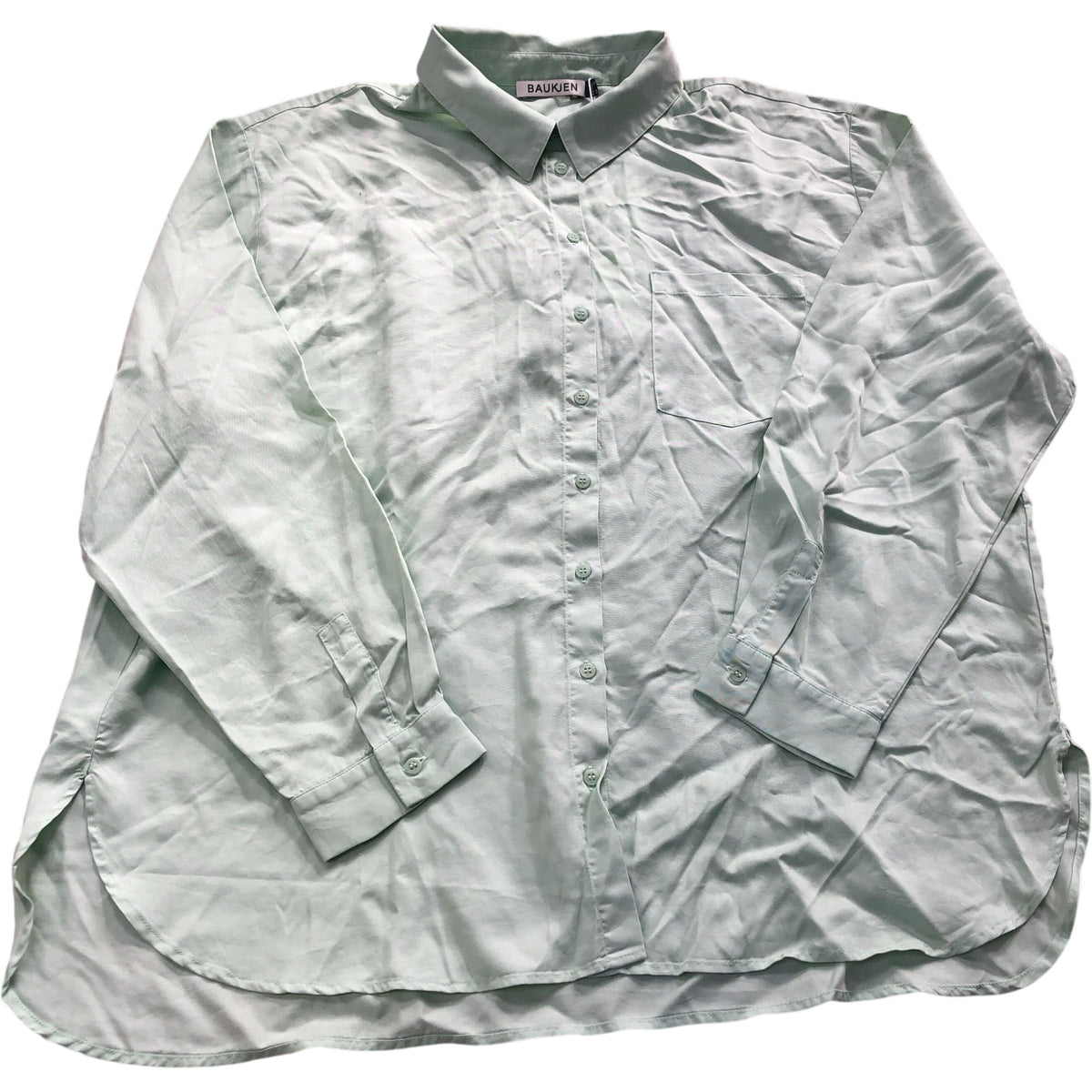 Baukjen Martyna Relaxed Shirt Pistachio Size 18