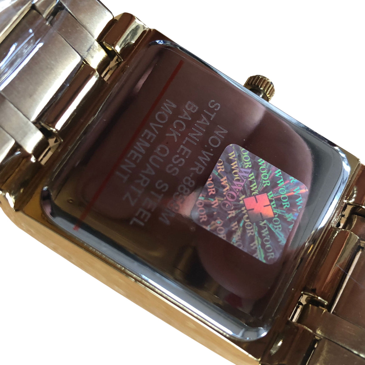 WYOOR Women's Gold Square Quartz Watch Stainless Steel