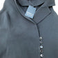 River Island Women's Black Sleeveless Vest Top With Button Detail