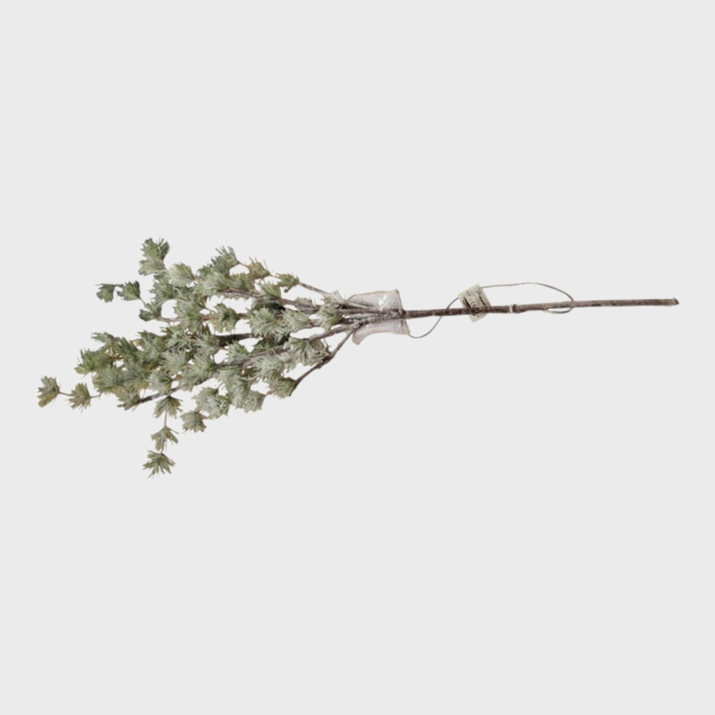 Branded Artificial Frosted Pine Pre-Lit Twig Branch Decorative Christmas Décor