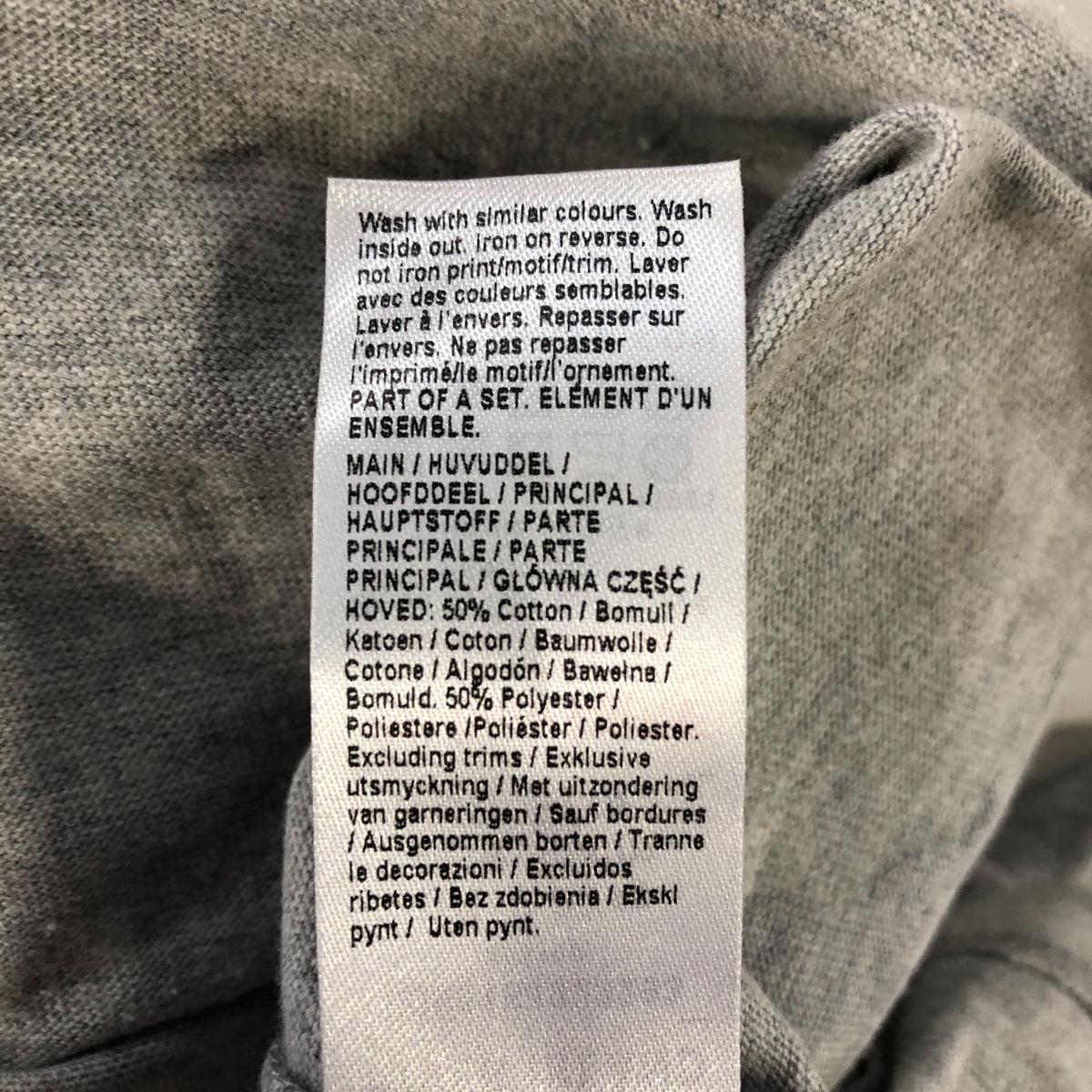 River Island Long Sleeve T-Shirt Kids Grey With Front Pocket 2-3 Years Unisex