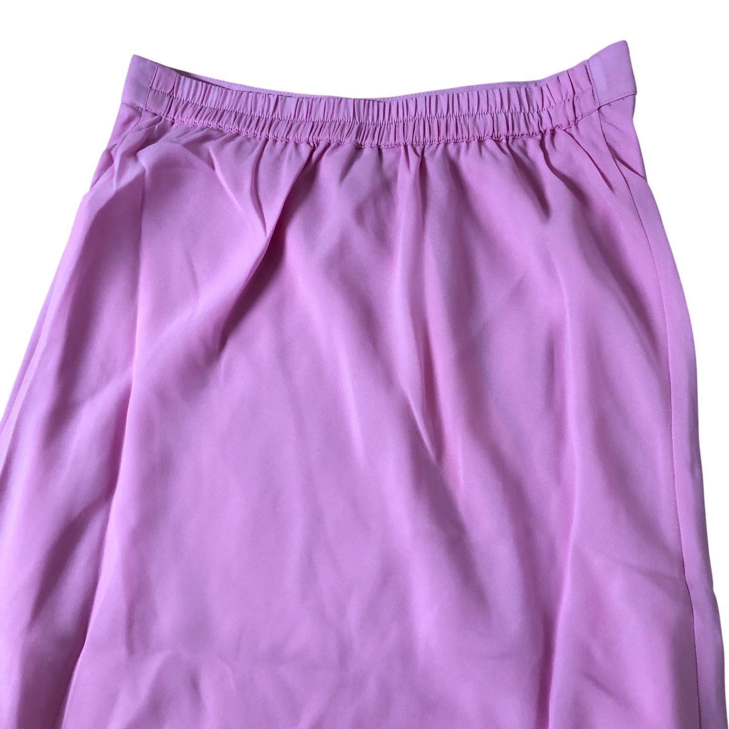 Branded Pink Elasticated Back and High Waist Skirt - Size 6