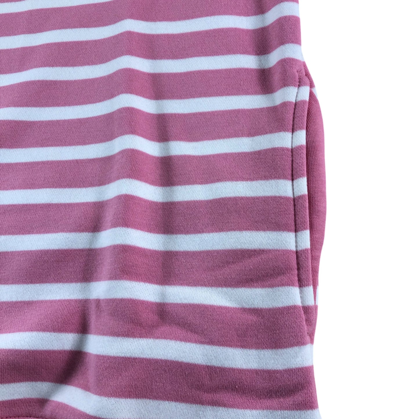 Crew Clothing Company Pink Stripe Quarter Zip Sweater Size 14