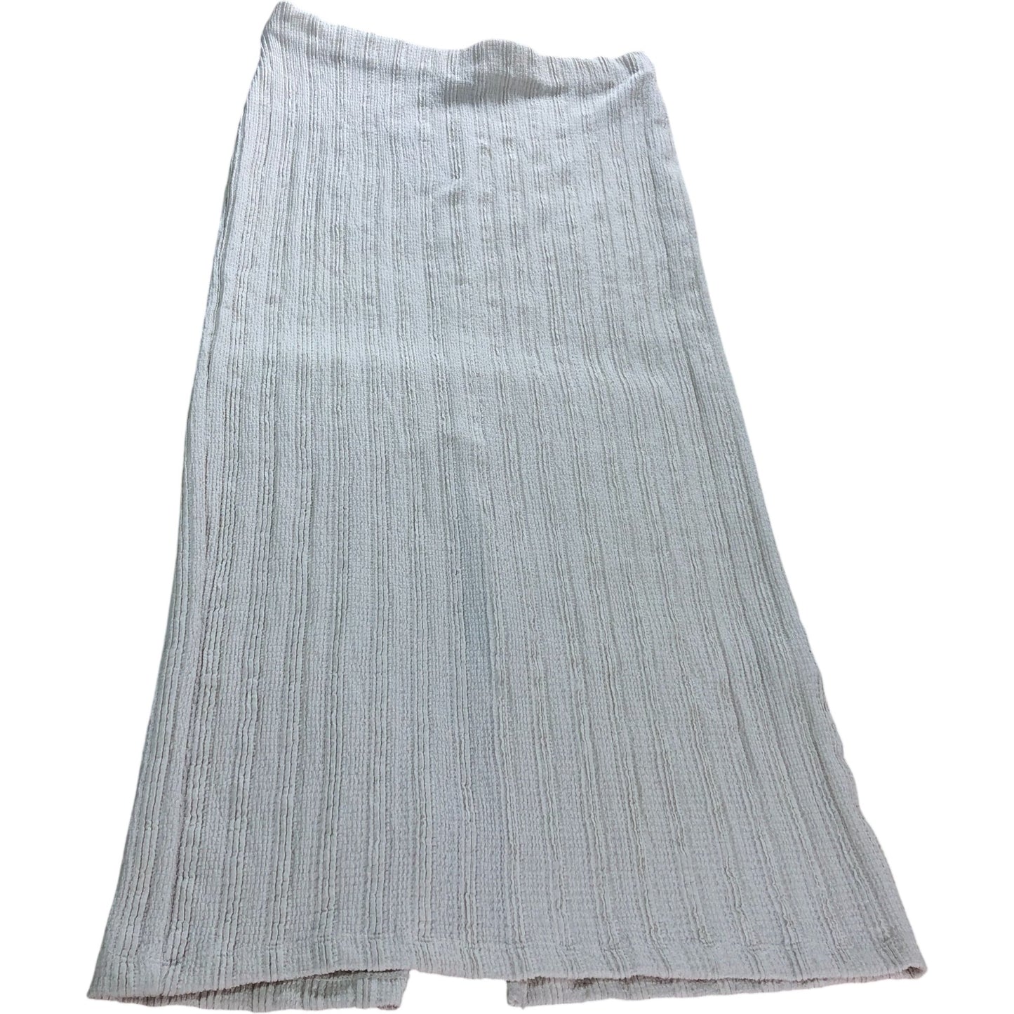 River Island Women's Cream Knitted Midi Skirt Soft Stretchy Material Large