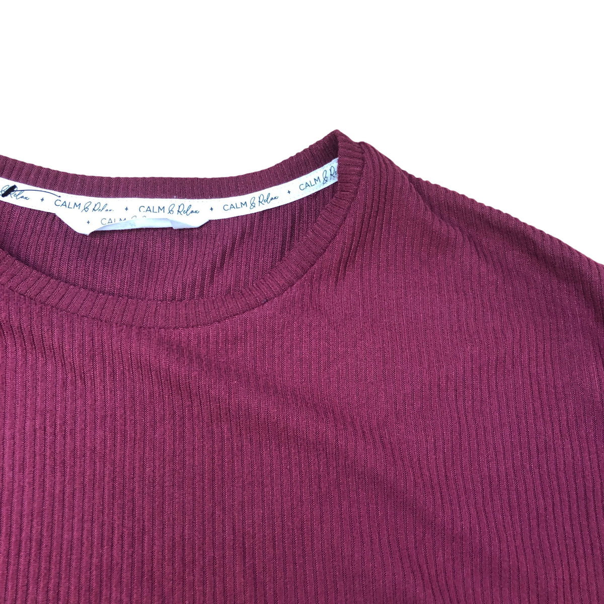 Calm & Relax Ribbed Pyjama Top Size 12