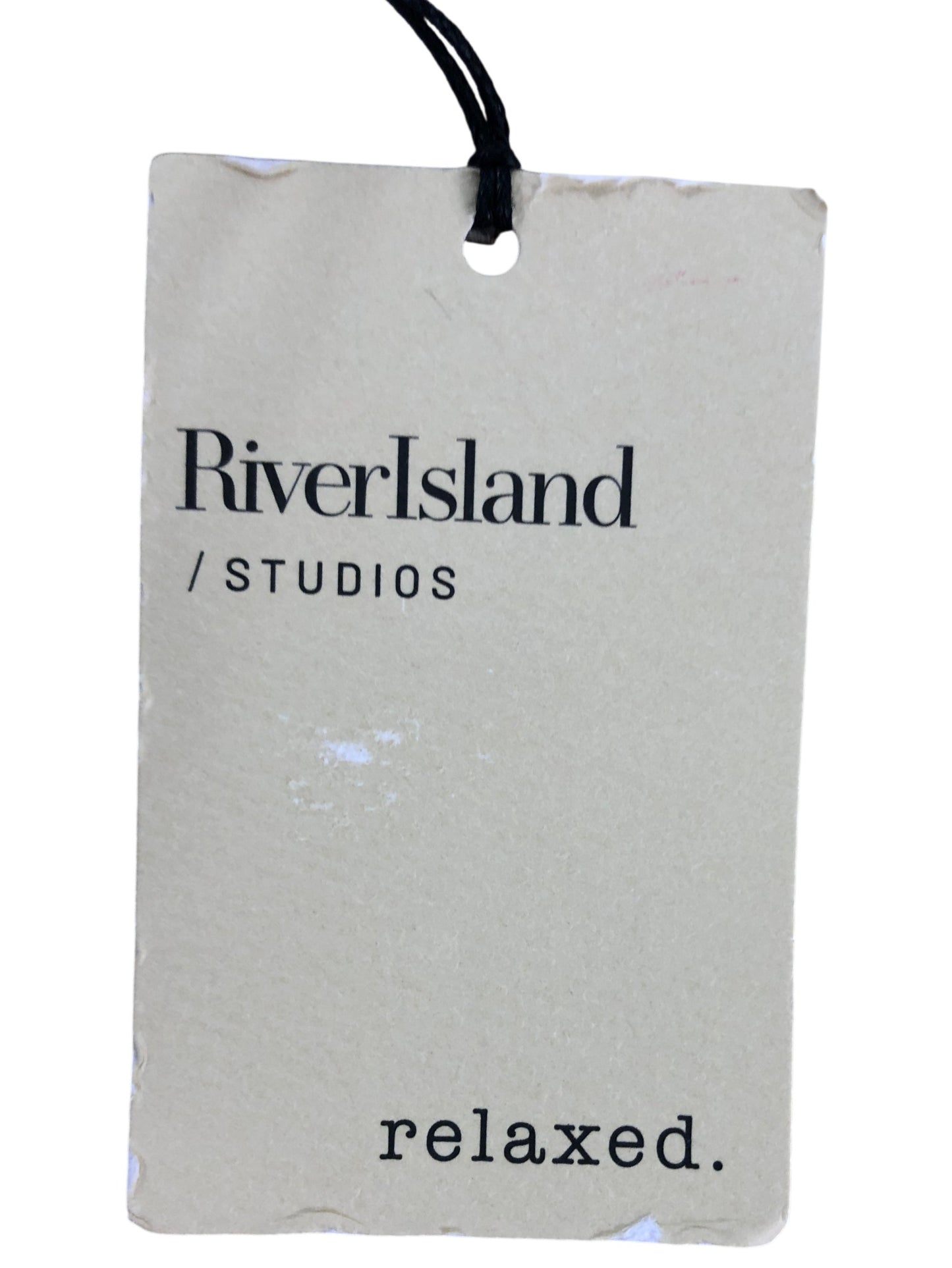 River Island Studios Relaxed Fit Stripe T-Shirt Women's XS White Casual Top