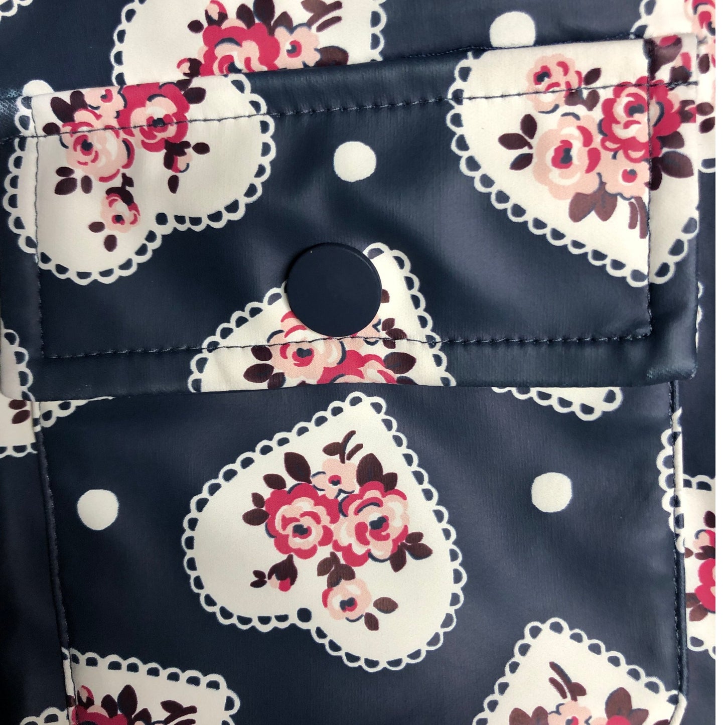 Cath Kids Baby Girls 12-18 Months Floral Heart Print Waterproof Jacket