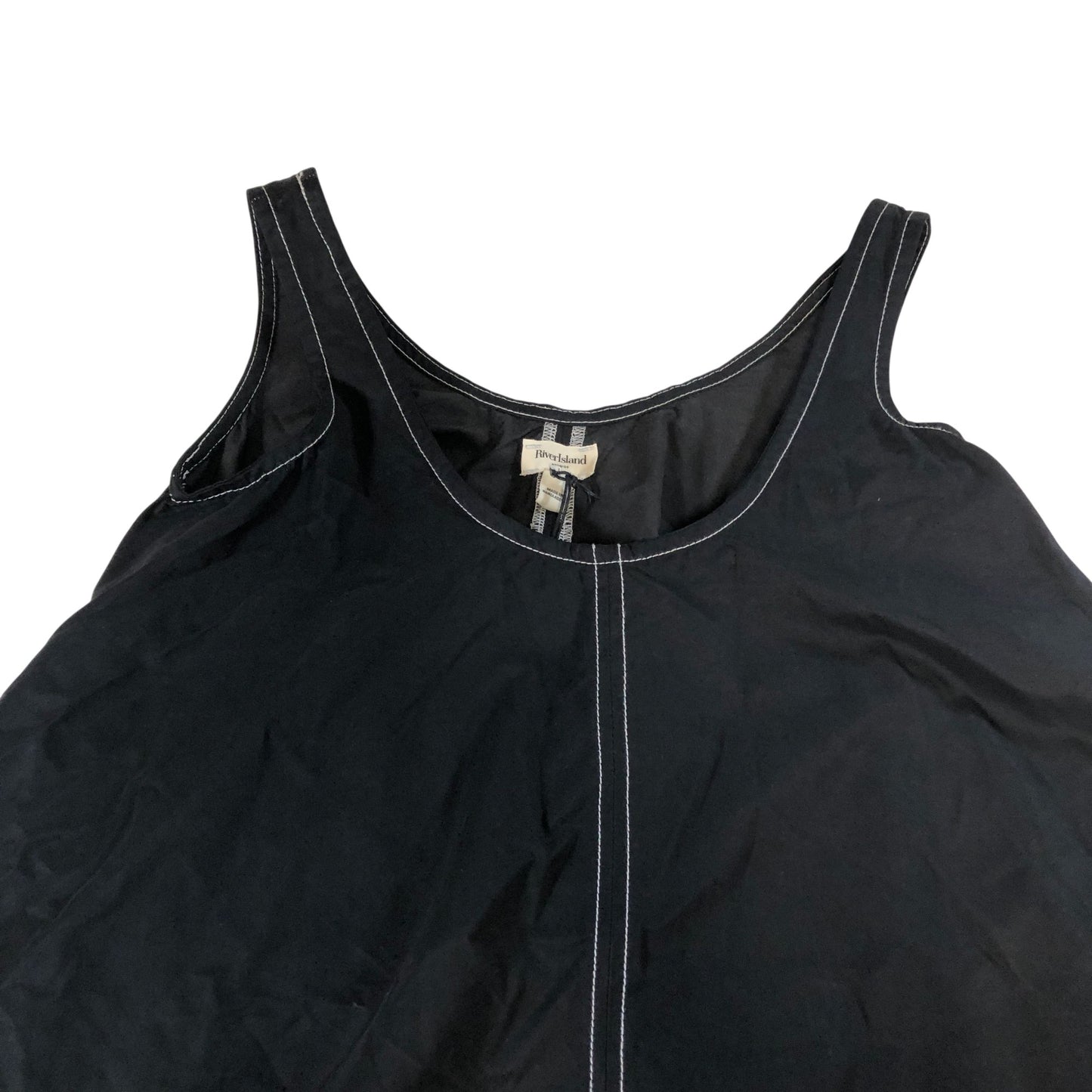 River Island Black Dress UK8 Women's Sleeveless A-Line Casual Fashion
