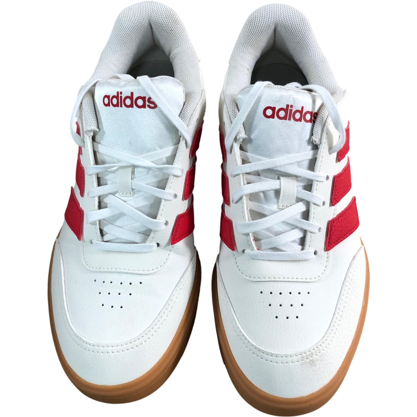 Adidas Trainers UK 7.5 Women's Red White Casual Sneakers New With Tags