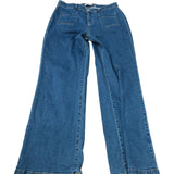 Baukjen Jeans UK Size 16 Women's Blue High Waist Organic Cotton Straight Leg