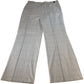 Grey Check Wide Leg Trousers Women's Smart Casual Wear Stretch Fabric UK18