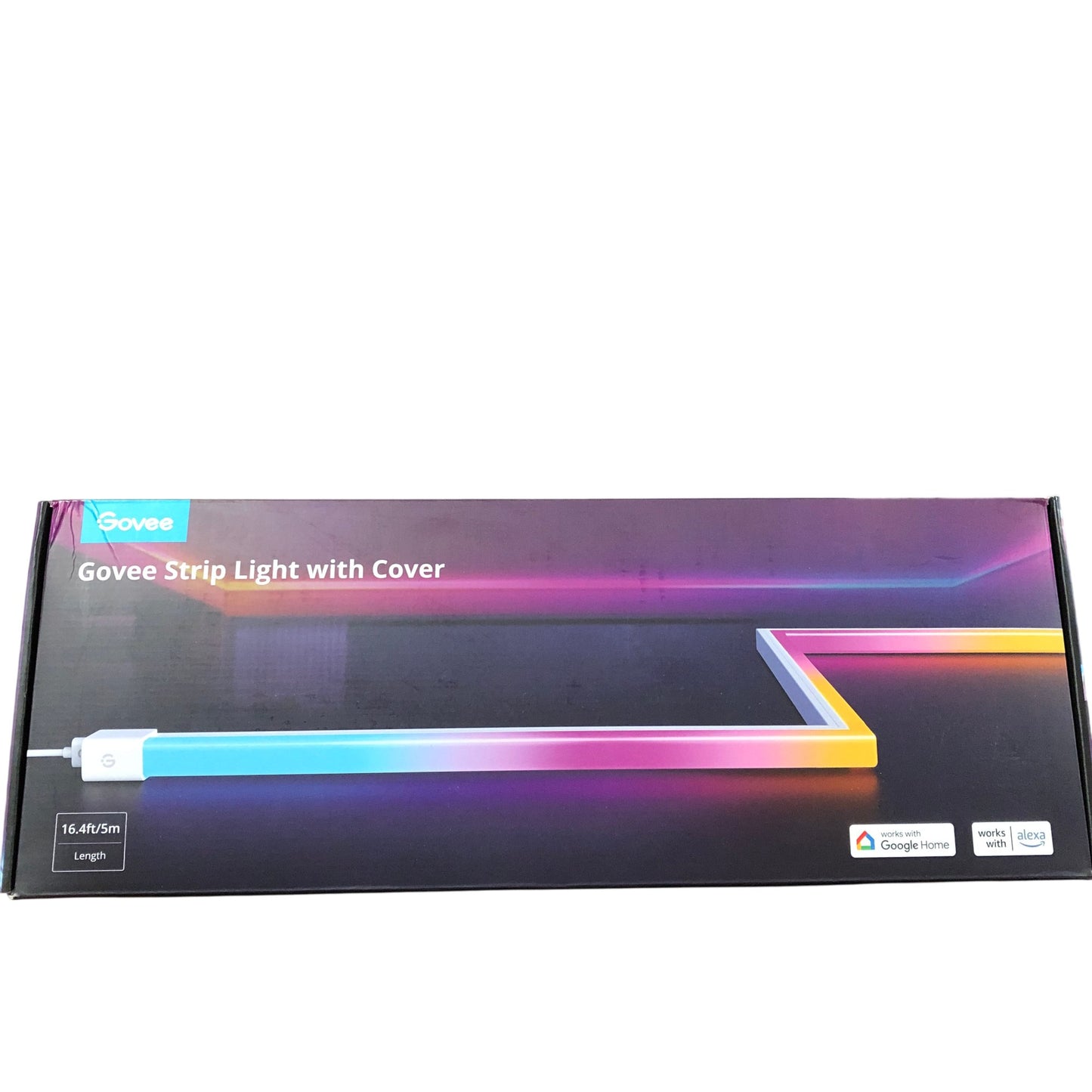 GOVEE RGBIC LED Strip Light With Cover 5M Smart Home Lighting Works With Google