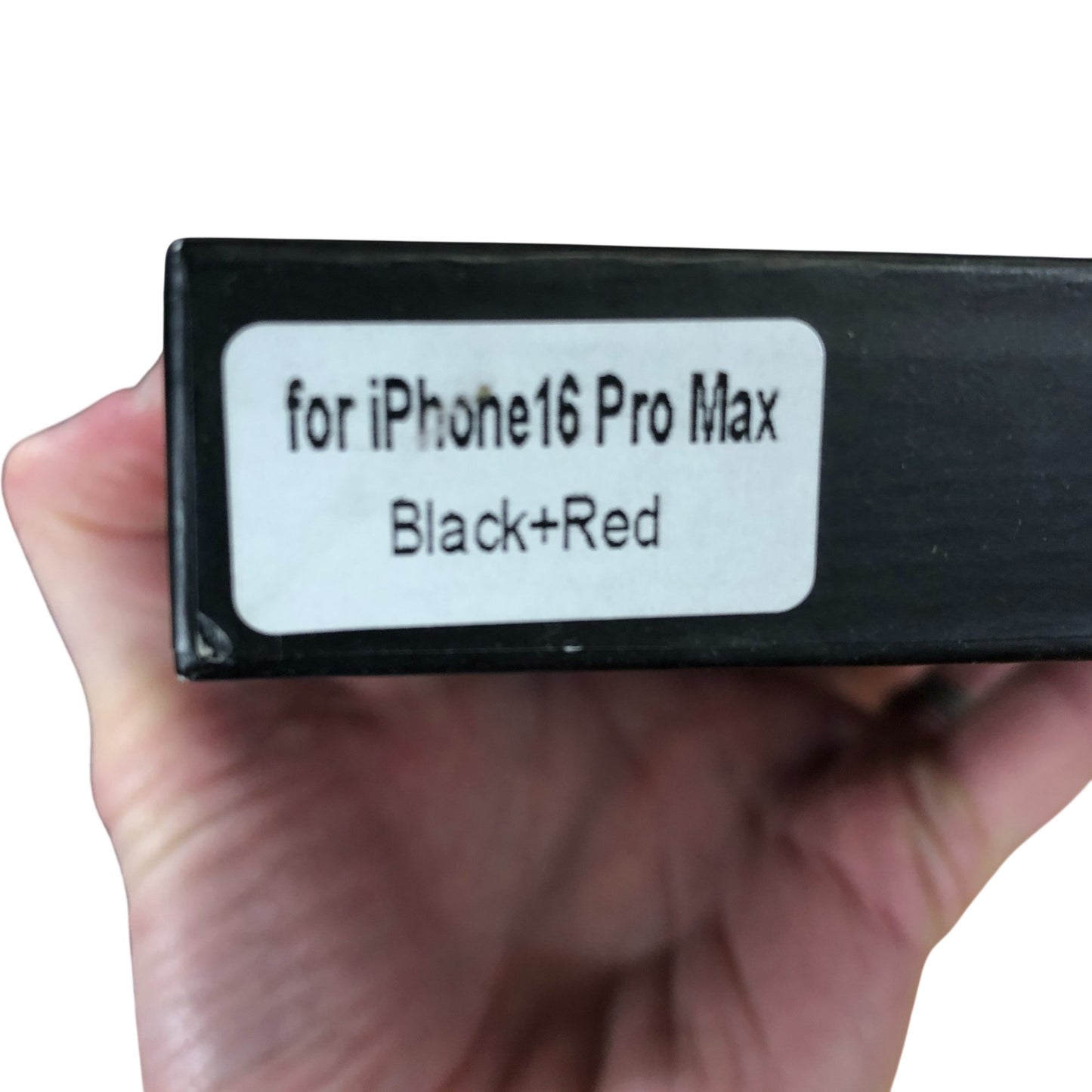 LUPHIE Metal Rosdster Phone Case For iPhone 16 Pro Max Black Red Fast & Furious