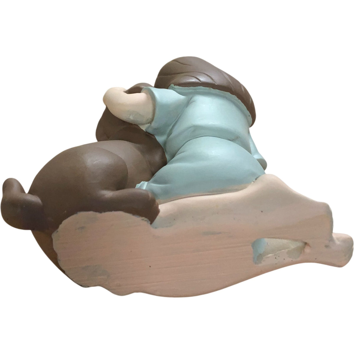Klycea Girl and Dog Figurine Collectibles Cute Home Decor Gift