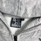 Saltrock Grey Zip Up Hoodie Size 13 Kids Skull Graphic Cotton Blend