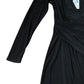 Black Harlow Dress Women's Long Sleeve Wrap Style Black Size 6