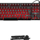 Rii Gaming Keyboard RK100 Light Up Keyboard Mechanical Keyboard Red/Purple/Blue