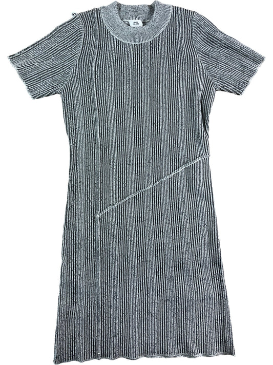 River Island Casual Dress Grey Marl UK9-10yrs Short Sleeve Knit Dress