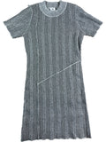 River Island Casual Dress Grey Marl UK9-10yrs Short Sleeve Knit Dress