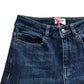 Straight Jeans Dark Wash Denim Trousers Classic Fit Size 6